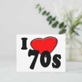 Ik hou van het Briefkaart van de jaren 70 (Staand voorkant)