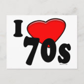 Ik hou van het Briefkaart van de jaren 70 (Voorkant)