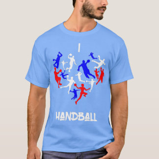 Ik hou van het cadeaidee van een handbal 4 t-shirt
