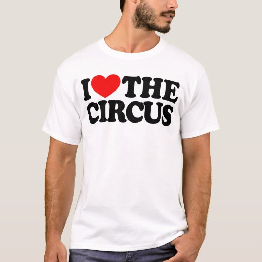 Ik hou van het circus t-shirt (Voorkant)