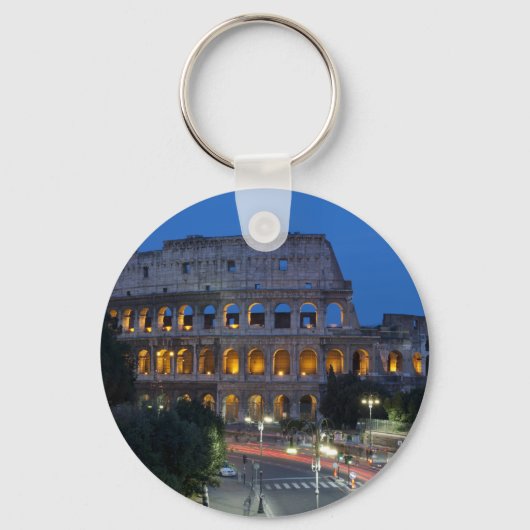 Ik hou van het Colosseum 's nachts Sleutelhanger (Voorkant)
