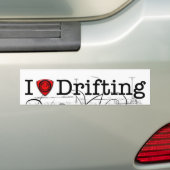Ik hou van het drijven van RX-7 Bumpersticker (Op auto)