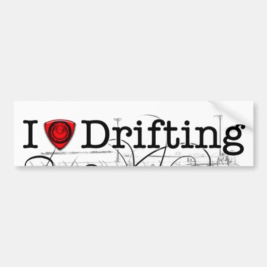 Ik hou van het drijven van RX-7 Bumpersticker (Voorkant)