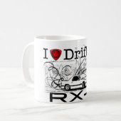Ik hou van het drijven van RX-7 Koffiemok (Voorkant links)