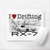 Ik hou van het drijven van RX-7 Muismat (Met muis)
