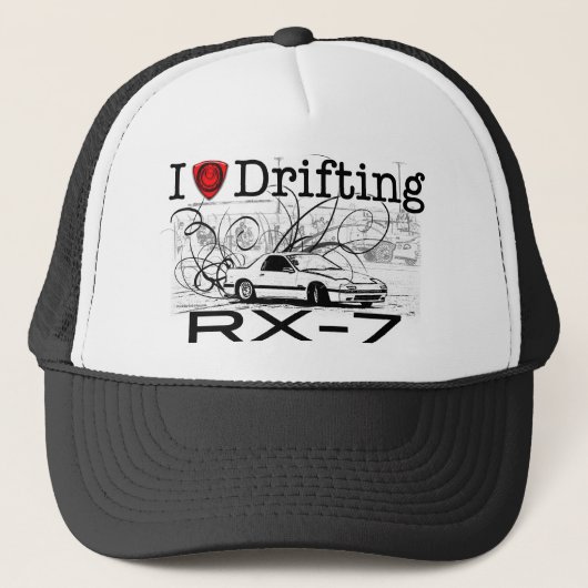 Ik hou van het drijven van RX-7 Trucker Pet (Voorkant)