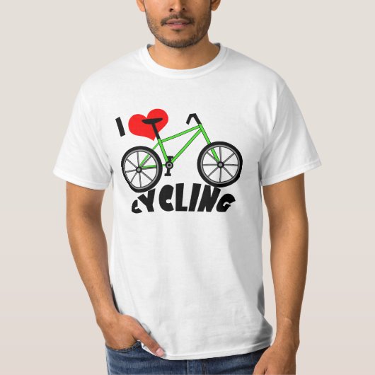 Ik hou van het fietsen van T-Shirt (Voorkant)