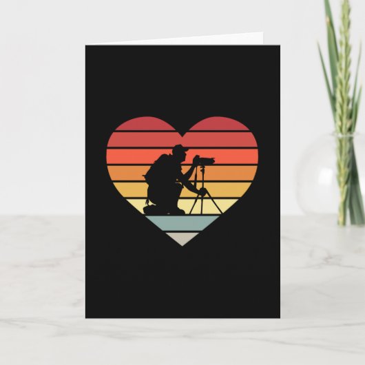 Ik hou van het fotograferen van hart kaart (Voorkant)