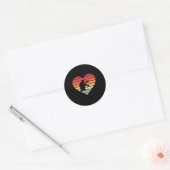 Ik hou van het fotograferen van hart ronde sticker (Envelop)