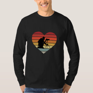 Ik hou van het fotograferen van hart t-shirt