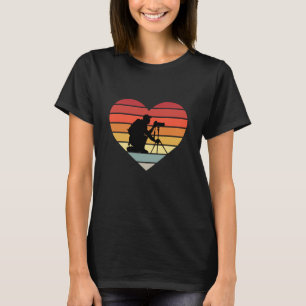 Ik hou van het fotograferen van hart t-shirt