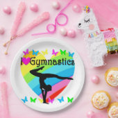 IK HOU VAN HET GYMNASTISCHE ONTWERP PAPIEREN BORDJE (Feest)