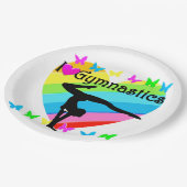 IK HOU VAN HET GYMNASTISCHE ONTWERP PAPIEREN BORDJE (Gekanteld)