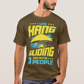 Ik hou van het hangen en misschien 3 mensen t-shirt