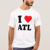 Ik hou van het hart cool Atlanta T-shirt (Voorkant)