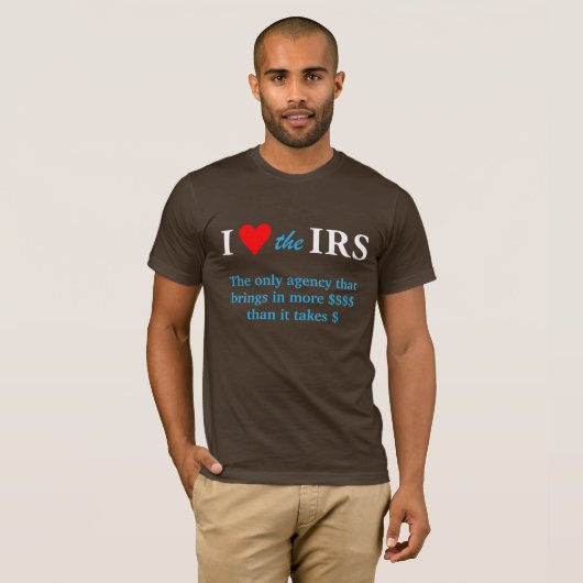 Ik hou van het hart IRS T-shirt (Voorkant volledig)