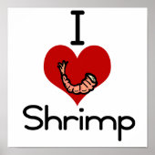 Ik hou van het hart Shrimp Poster (Voorkant)