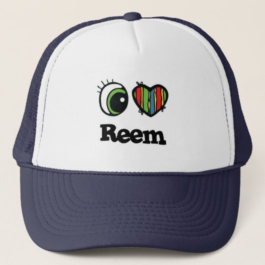 Ik hou van het hart trucker pet (Voorkant)