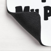 Ik hou van het hart van mijn papegaai - vogellover muismat (Hoek)