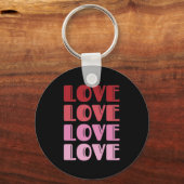 Ik hou van het herhalen van tekst Valentijnsdag wa Sleutelhanger (Voorkant)