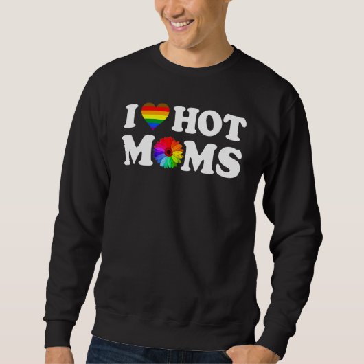 Ik hou van het hete lymfeklierhart van de momen trui (Voorkant)