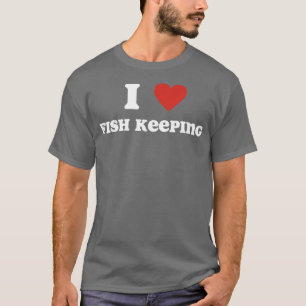 Ik hou van het houden van vissen t-shirt