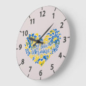 Ik hou van het inspirerend citaat uit Oekraïne Grote Klok (Hoek)