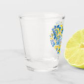 Ik hou van het inspirerend citaat uit Oekraïne Shot Glas (Links)