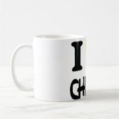 Ik hou van het kaaspictogram koffiemok (Links)