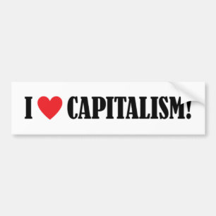 Ik hou van het kapitalisme! bumpersticker