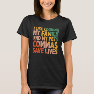 Ik hou van het koken van mijn familie en mijn huis t-shirt