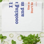 Ik hou van het koken van mijn familie en mijn huis theedoek (Gevouwen)