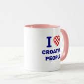 Ik hou van het Kroatische volk Mok (Voorkant rechts)