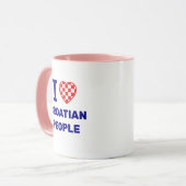 Ik hou van het Kroatische volk Mok (Voorkant links)