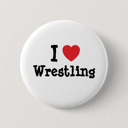 Ik hou van het kruiende hart, aangepast ronde button 5,7 cm (Voorkant)