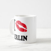 Ik hou van het kus hart BERLIN Koffiemok (Voorkant links)