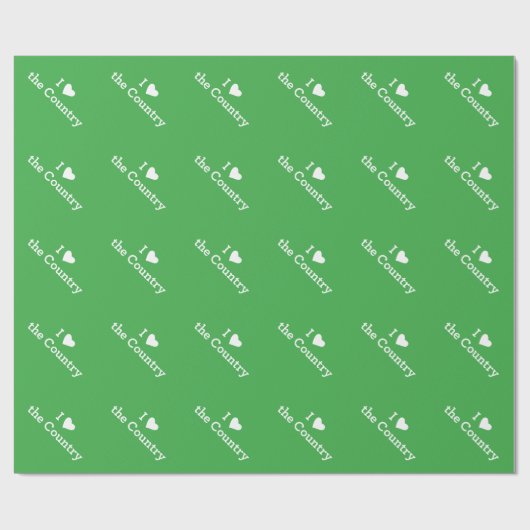 Ik hou van het land cadeaupapier (Vlak)