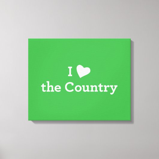 Ik hou van het land canvas afdruk (Voorkant)