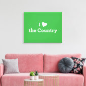 Ik hou van het land canvas afdruk (Insitu (Woonkamer))