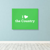 Ik hou van het land canvas afdruk (Insitu (Houten vloer))