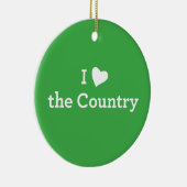 Ik hou van het land keramisch ornament (Rechts)