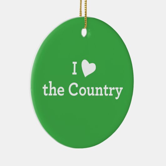 Ik hou van het land keramisch ornament (Rechts)