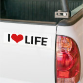 Ik hou van het leven bumpersticker (Op Truck)