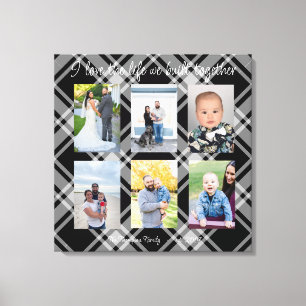 Ik hou van het leven dat we samen hebben gebouwd 6 canvas afdruk