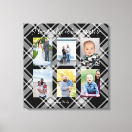 Ik hou van het leven dat we samen hebben gebouwd 6 canvas afdruk