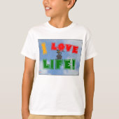 Ik hou van het leven! T-Shirt (Voorkant)