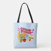 Ik hou van het lunchpakket tote bag (Achterkant)