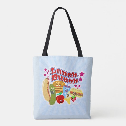 Ik hou van het lunchpakket tote bag (Achterkant)