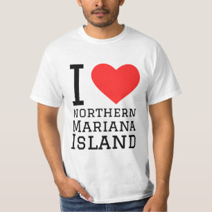 Ik hou van het noordelijke eiland Mariana T-shirt