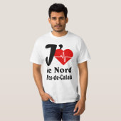 Ik hou van het Noorden, niet van Calais T-shirt (Voorkant volledig)